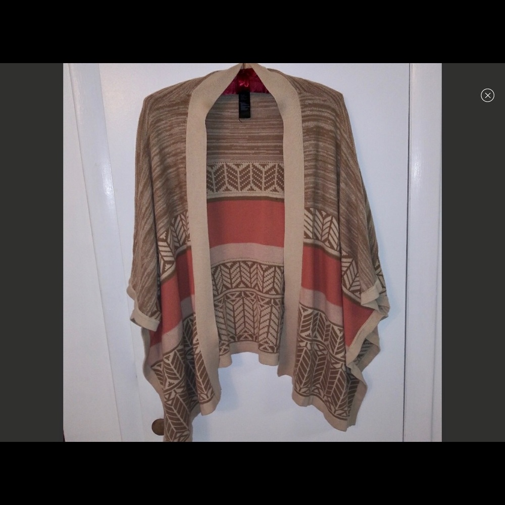 Aztec print cardigan